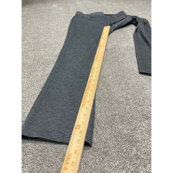 Express womens columnist barley boot pants sz 4R 9” rise black white trousers - Picture 5 of 12